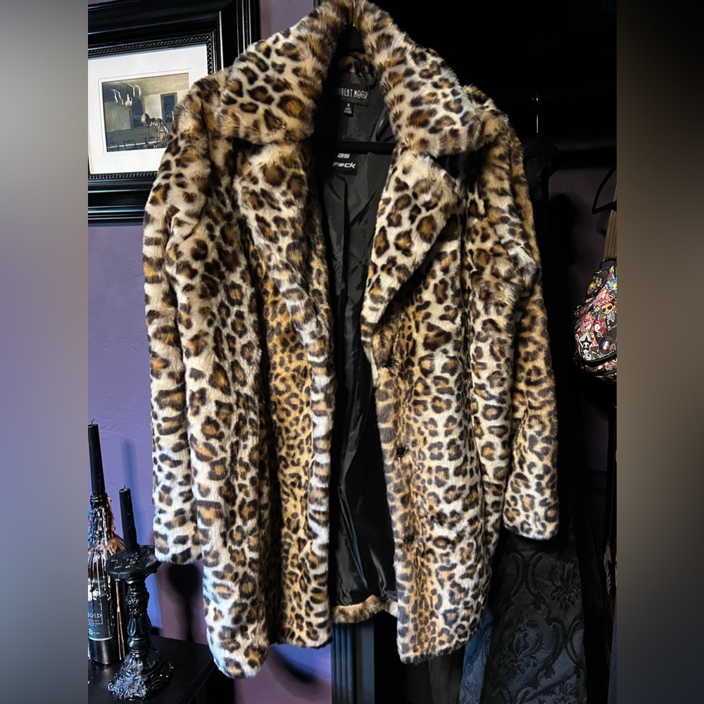 Current Mood Leopard long coat